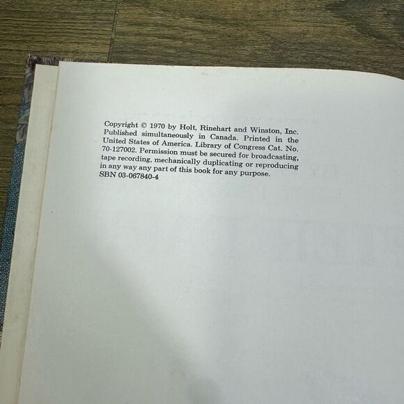 Vintage 1970 Holt Reader Book Sounds After Dark Spooky Halloween Decor Prop HB - Picture 4 of 13